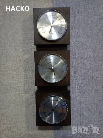 Метеорологична Станция ТЕРМОМЕТЪР,БАРОМЕТЪР И ХИГРОМЕТЪР ВНОС ОТ ГЕРМАНИЯ
