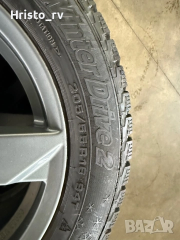 Джанти със зимни гуми 205/55/16 цола, снимка 11 - Гуми и джанти - 53246110