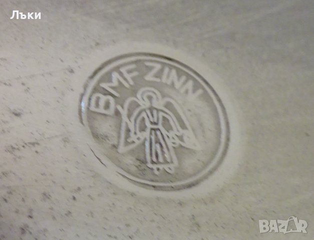 Чиния,плато,пано от калай BMF,барок. , снимка 8 - Антикварни и старинни предмети - 36814155