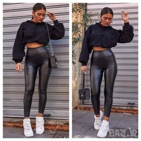  Кожен клин в черен цвят - М размер