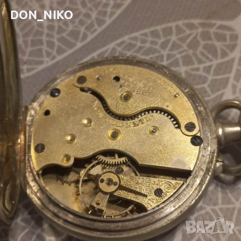 Джобен часовник Moeri"s Patent, снимка 4 - Антикварни и старинни предмети - 40736350