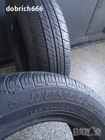 165/70/14 летни гуми Dunlop 10 евро двете, снимка 3 - Гуми и джанти - 55889924