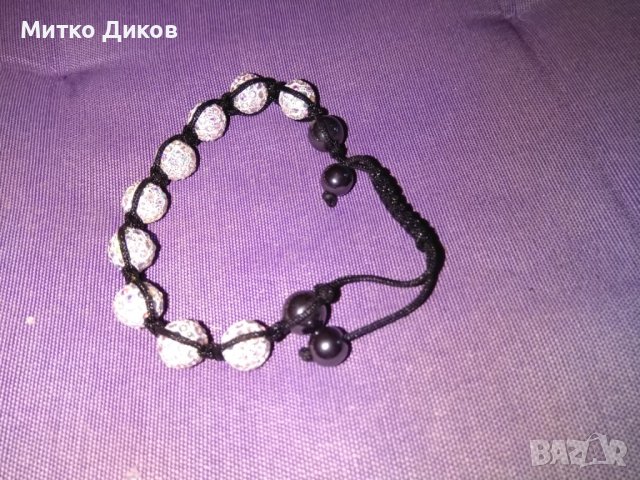 Верижка гривна за ръка сфери цирконий