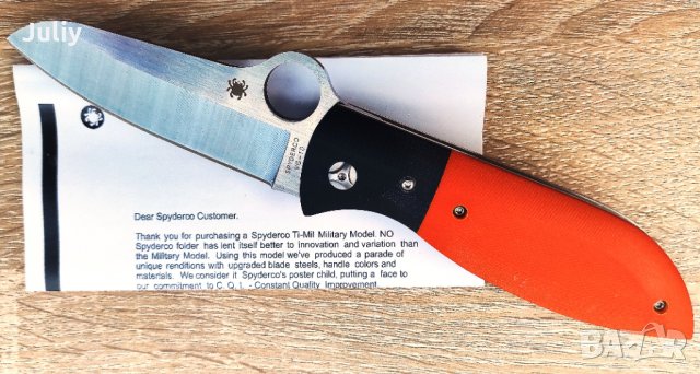 Сгъваем нож Spyderco C184 FireFly, снимка 6 - Ножове - 35604683
