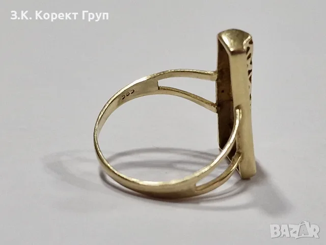 Дамски златен пръстен 14К / 3,16 гр., снимка 4 - Пръстени - 55712890