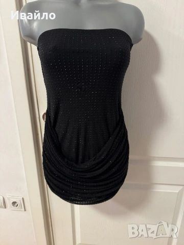 Zara - сатен и камъни, снимка 2 - Рокли - 54334101