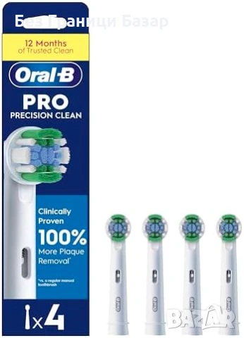Нови Oral-B Pro глави за електрическа четка за зъби 4 броя Precision Clean