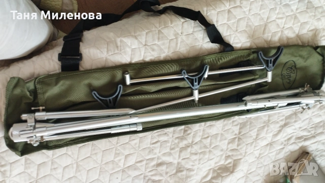 Стойка за риба 3 въдици, висококачествена инокс, снимка 16 - Такъми - 54073489