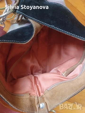 дамска велурена чанта Laura di Maggio, снимка 5 - Чанти - 54304701