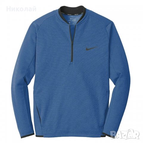 NIKE AH6267 Therma-Fit Dri-Fit Fleece Оригинално Мъжко Горнище Поларена Ватирана Блуза Размер L, снимка 2 - Блузи - 38619864