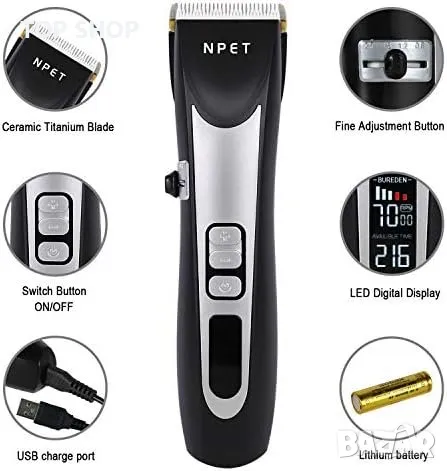 Нов Безжичен акумулаторен тример самобръсначка за коса Мъже Подарък, снимка 3 - Тримери - 49341189