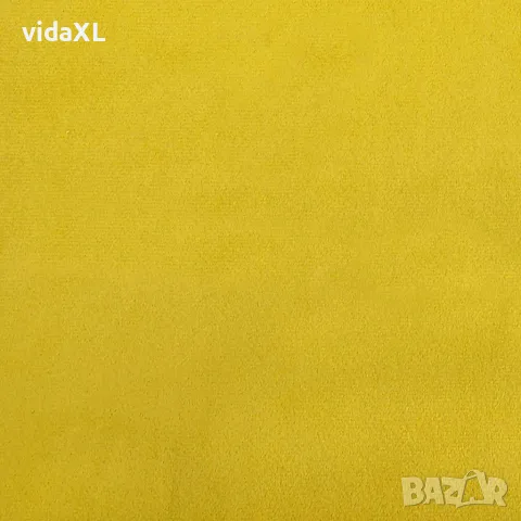 vidaXL Фотьойл, горчица, кадифе, снимка 8 - Дивани и мека мебел - 56146805