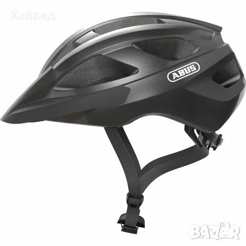 Нова каска ABUS Macator Helmet - titan L размер, снимка 2 - Велосипеди - 56185077