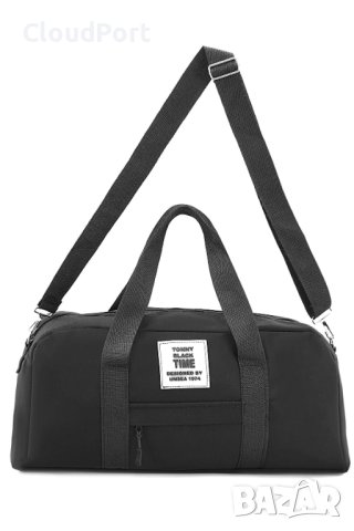 Чанта Unisex, За фитнес, пътуване, Tonny Black, Черен, снимка 2 - Куфари - 40276099