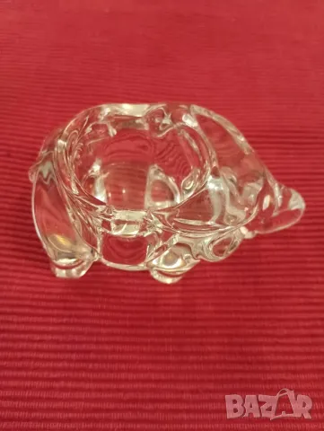 Стъклен свещник, слон. 