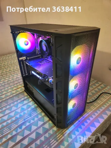 Геймърски компютър гаранция/Ryzen 5 5600 16GB,GTX 1080 8GB, 500 GB SSD, HDD 1TB