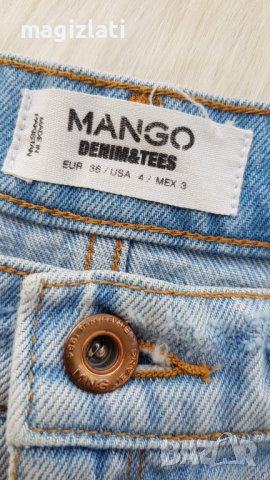 Къси дънкови панталони MANGO размер М, снимка 6 - Къси панталони и бермуди - 37004306