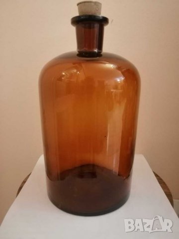 Старо аптекарско шише от цветно стъкло. , снимка 5 - Антикварни и старинни предмети - 29324861