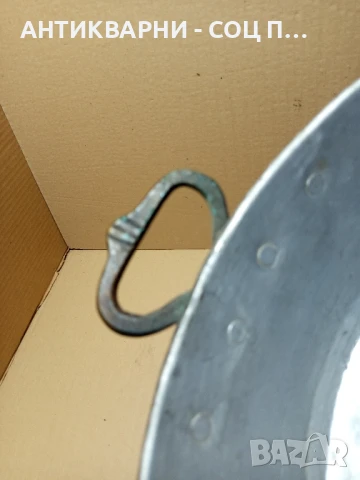 Соц Стара Подписана Медна Тава За Лютеница 1928г. 8лт., снимка 6 - Антикварни и старинни предмети - 50553887