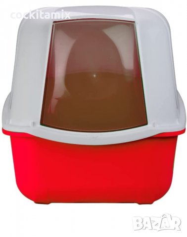 Закрита котешка тоалетна КОМОДА червена 54 / 39 / 40 височина, снимка 2 - За котки - 37111968