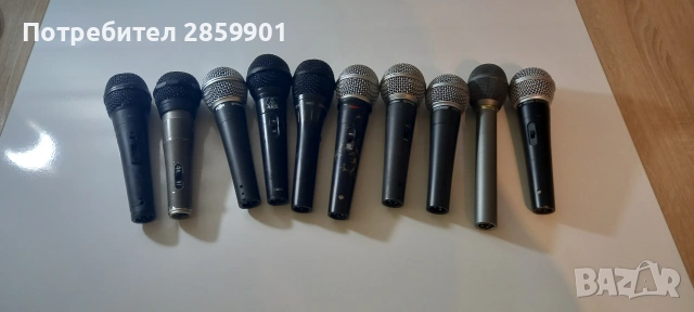 Продавам микрофони – 10 бр. (9 динамични + 1 кондензаторен), снимка 2 - Други - 53036772