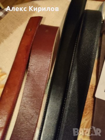 Колани от естествена кожа без токи, снимка 2 - Колани - 44148875