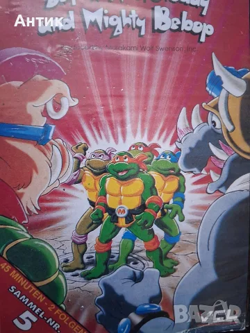 Видеокасета VHS Костенурките Нинджа , снимка 2 - Други жанрове - 55968720