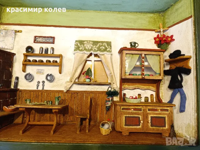 стара немска пластична живопис с миниатюри, снимка 10 - Антикварни и старинни предмети - 48406676