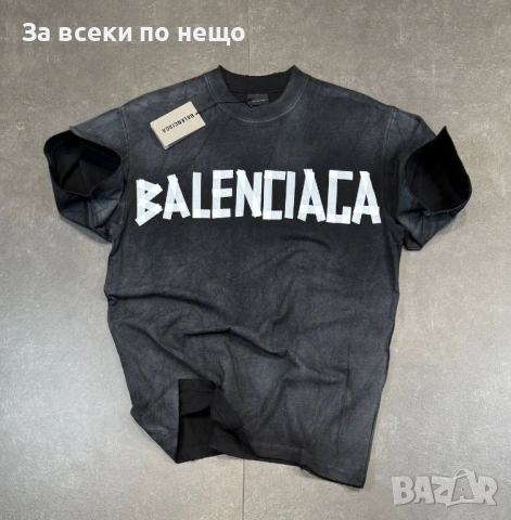 Balenciaga Мъжка Тениска👕Мъжка Блуза С Къс Ръкав - Различни Цветове Код Mens P.158, снимка 2 - Тениски - 53921187