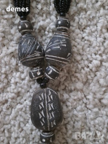  Традиционен африкански гердан-комбинация от пясъчна мъниста, снимка 9 - Колиета, медальони, синджири - 31062167