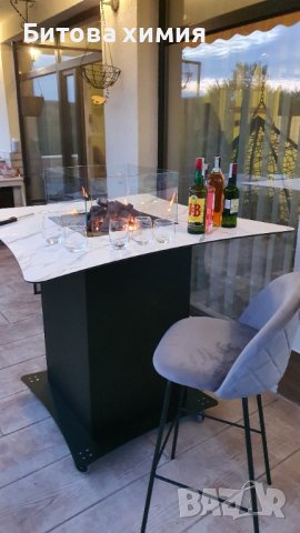 Маса с огнище, отоплител на газ за ресторанти и градини, снимка 2 - Маси - 36914347