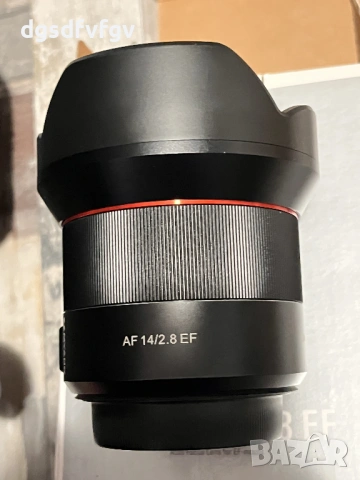 Samyang AF 14mm f/2.8 за Canon EF, снимка 3 - Обективи и филтри - 53327136
