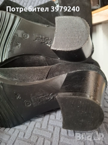 Ботуши естествен велур 36номер , снимка 3 - Дамски ботуши - 53176966