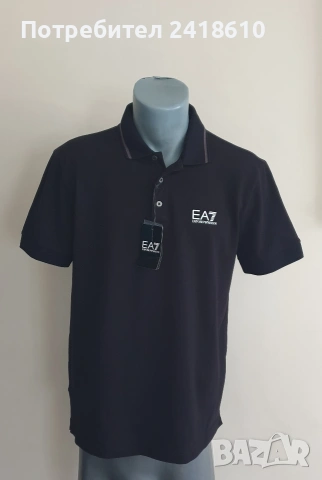 Emporio Armani EA7 Pique Pima Cotton Slim Fit Mens Size L НОВО! ОРИГИНАЛ Мъжка Тениска!, снимка 7 - Тениски - 53918159