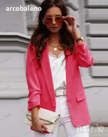 Дамско ежедневно вталено сако, 6цвята , снимка 7 - Сака - 48539296