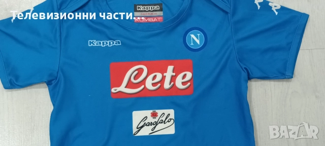 Бебешка футболна тениска Napoli Kappa Kimbo RN # 136820 домакински екип от сезон 2016/2017, снимка 2 - Детски тениски и потници - 52145827