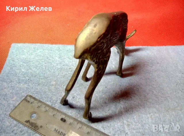 ГОЛЯМА БРОНЗОВА СЪРНА ДЕКОРАТИВНА АРТ РЪЧНА ИЗРАБОТКА СТАТУЕТКА 47795, снимка 8 - Статуетки - 47562358