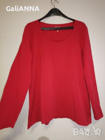 СТРАХОТНА БЛУЗА В ЧЕРВЕНО XL-2XL, снимка 5 - Туники - 44488364