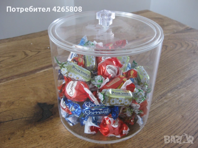 Кутия цилиндър за насипни храни, снимка 3 - Обзавеждане за заведение - 54014459