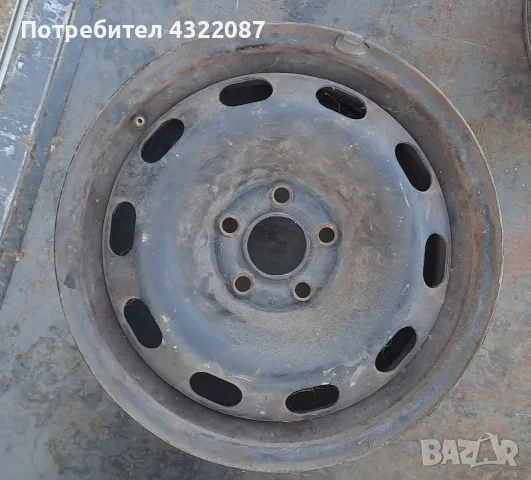  Желязна джанта 15 цола 5x100 за Ауди А3 Голф 4/ Audi A3 / Golf 4 