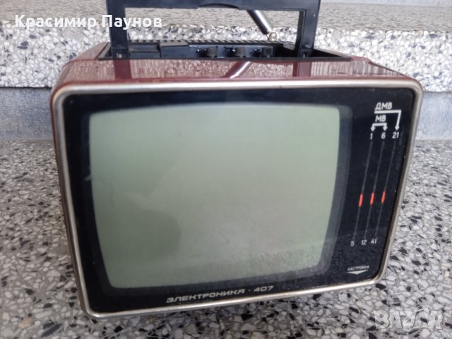 Телевизор ,,Електроника " 407 . За части ., снимка 1 - Антикварни и старинни предмети - 42725341