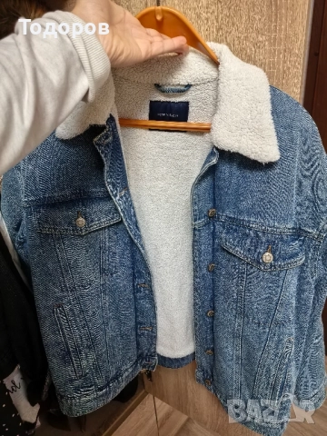 Дамско зимно дънково яке