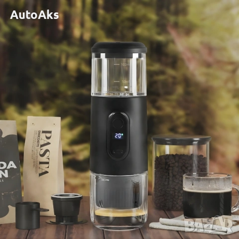 Преносима кафемашина за къмпинг и път 2в1, снимка 3 - Аксесоари и консумативи - 54093296