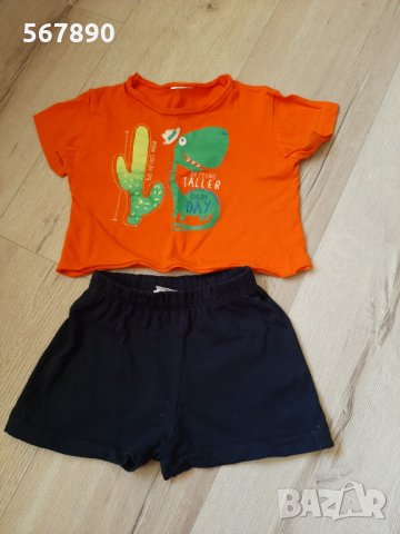 Комплект тениска и къси панталонки , снимка 1 - Комплекти за бебе - 29768093