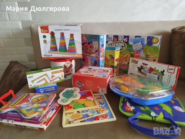 дървени сортери и играчки