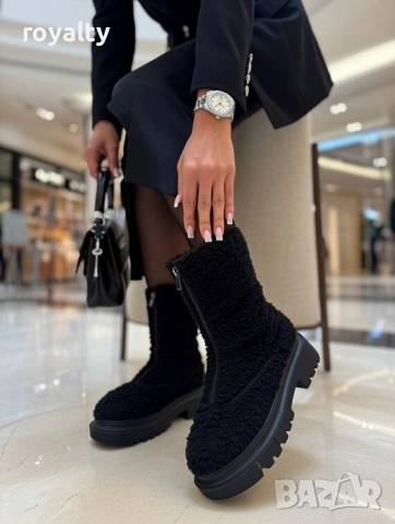 Равни боти - черни, снимка 2 - Дамски боти - 53282168