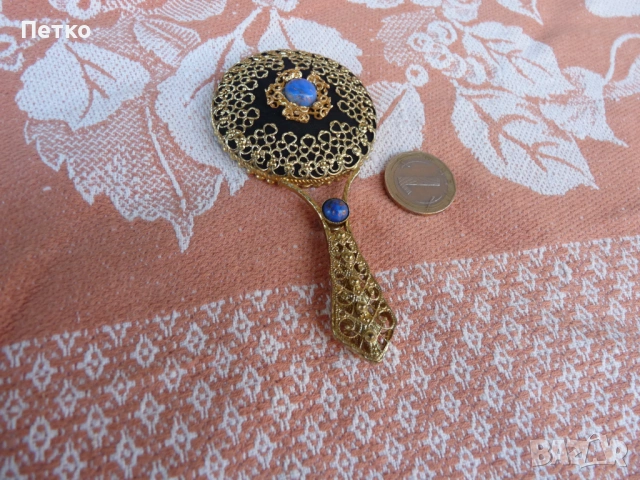 Автентично бронзово огледало  отлично, снимка 4 - Антикварни и старинни предмети - 53130037