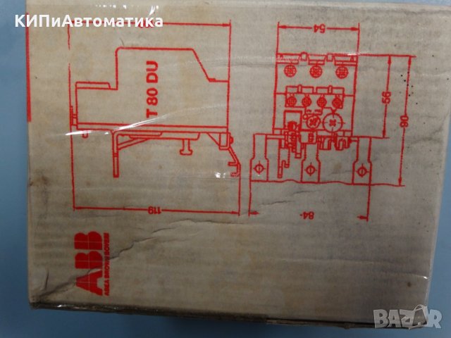 термореле ABB T80 DU Thermal relay 63A, снимка 11 - Електродвигатели - 34452135