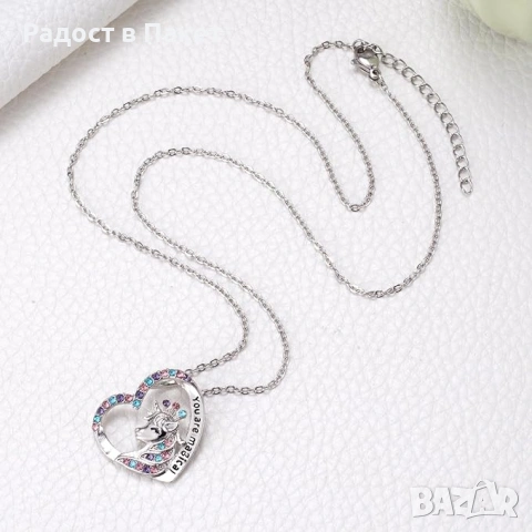 Колие MorFansi, Висулка еднорог,подаръчна кутийка, снимка 3 - Колиета, медальони, синджири - 53018132