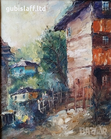 Картина "Ковачевица", худ. Цветан Дошков, 1994 г., снимка 2 - Картини - 51703226